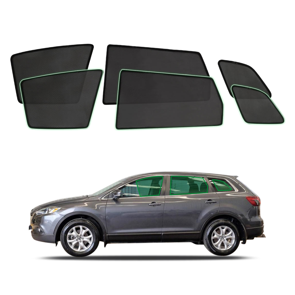 Magnetic Window Sun Shade for Mazda CX9 CX-9 2007-2016