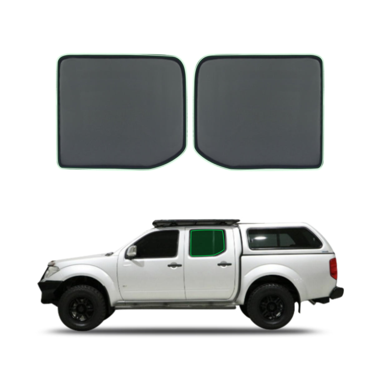 Magnetic Window Sun Shade for Nissan Navara D40 Dual Cab