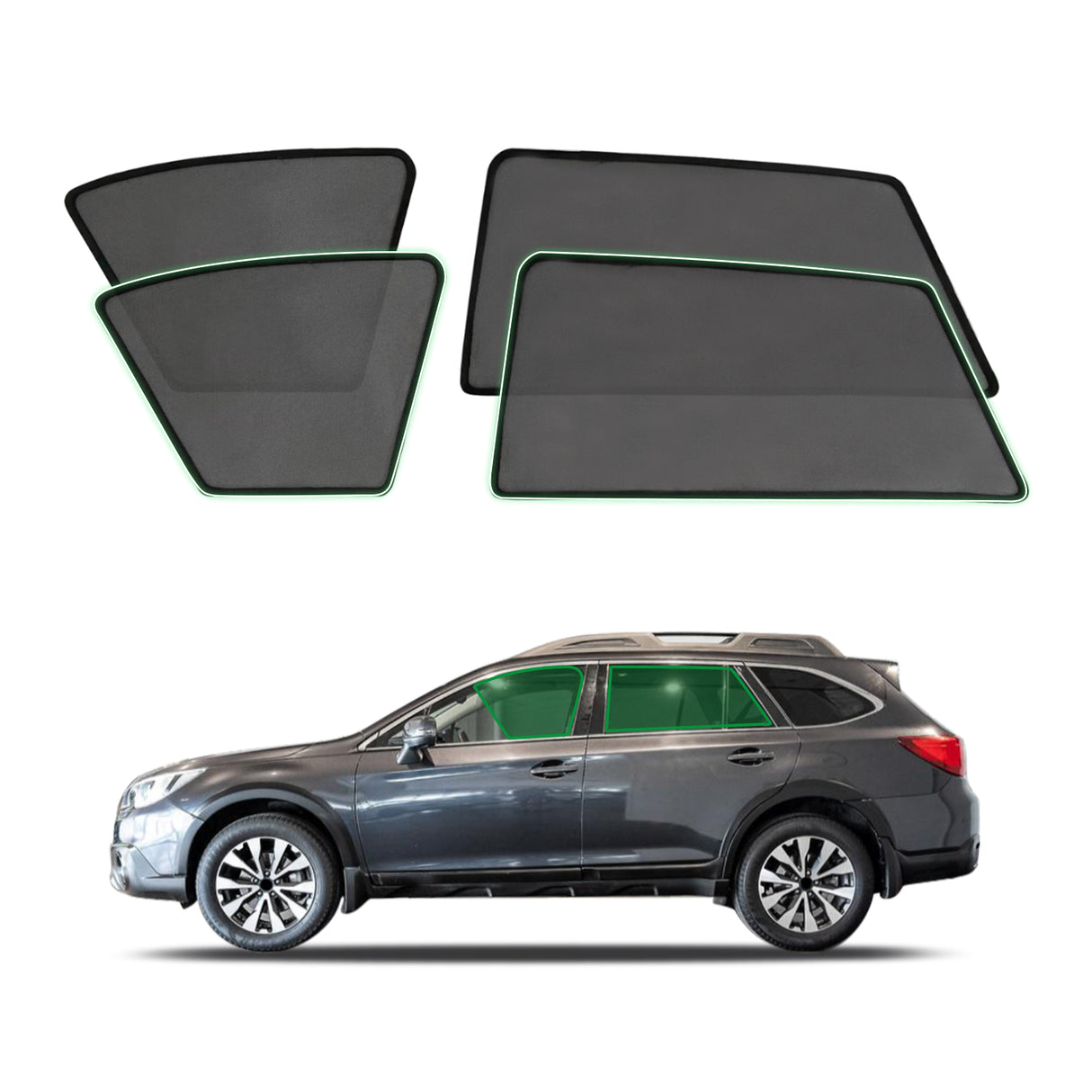 Magnetic Window Sun Shade for Subaru Outback 5 Gen 2014-2020