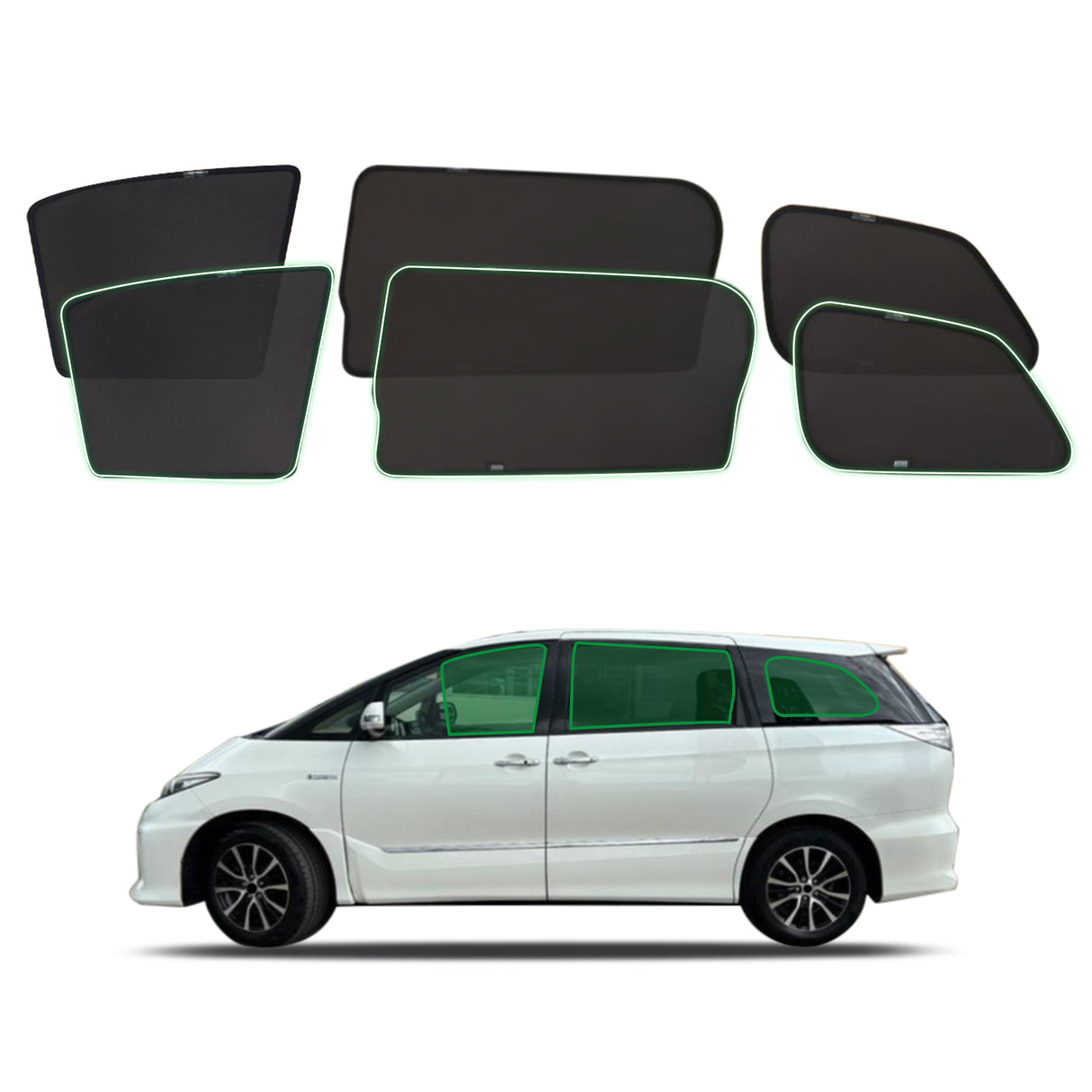 Pre-order Magnetic Window Sun Shade for Toyota Estima 2006-2019