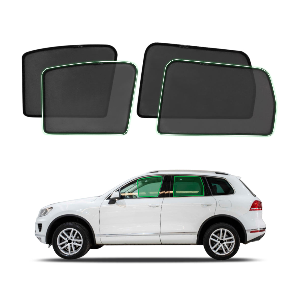 Magnetic Window Sun Shade for Volkswagen Touareg 7P 2011-2019