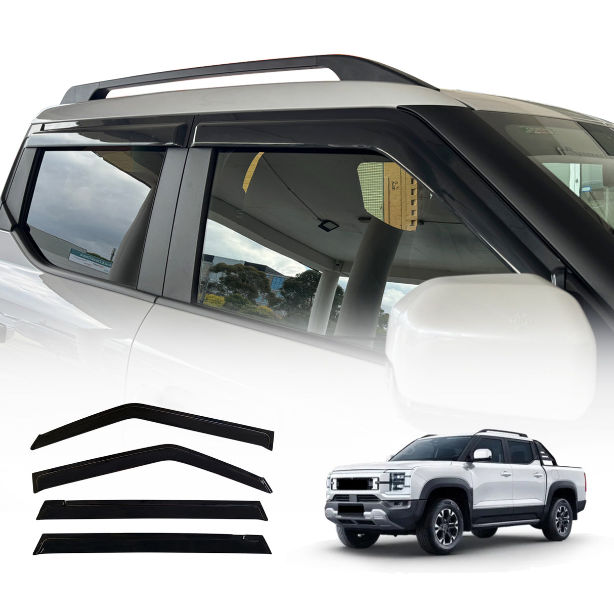 Luxury Weather Shields for BYD Shark 6 2025-Onwards