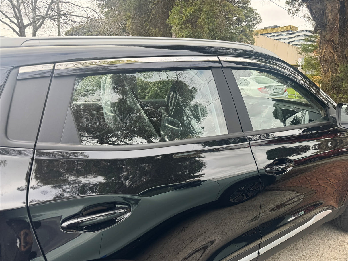 Stainless Edge Weather Shields for Chery Tiggo 4 Pro 2024-Onwards 6PCS