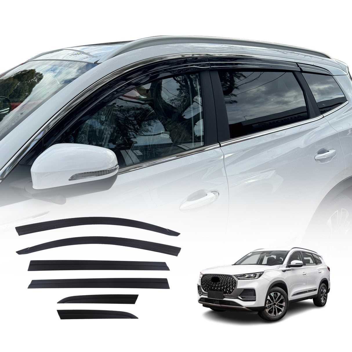 Injection Weather Shields for Chery Tiggo 8 Pro Max T31 Series 2024-Onwards 6PCS