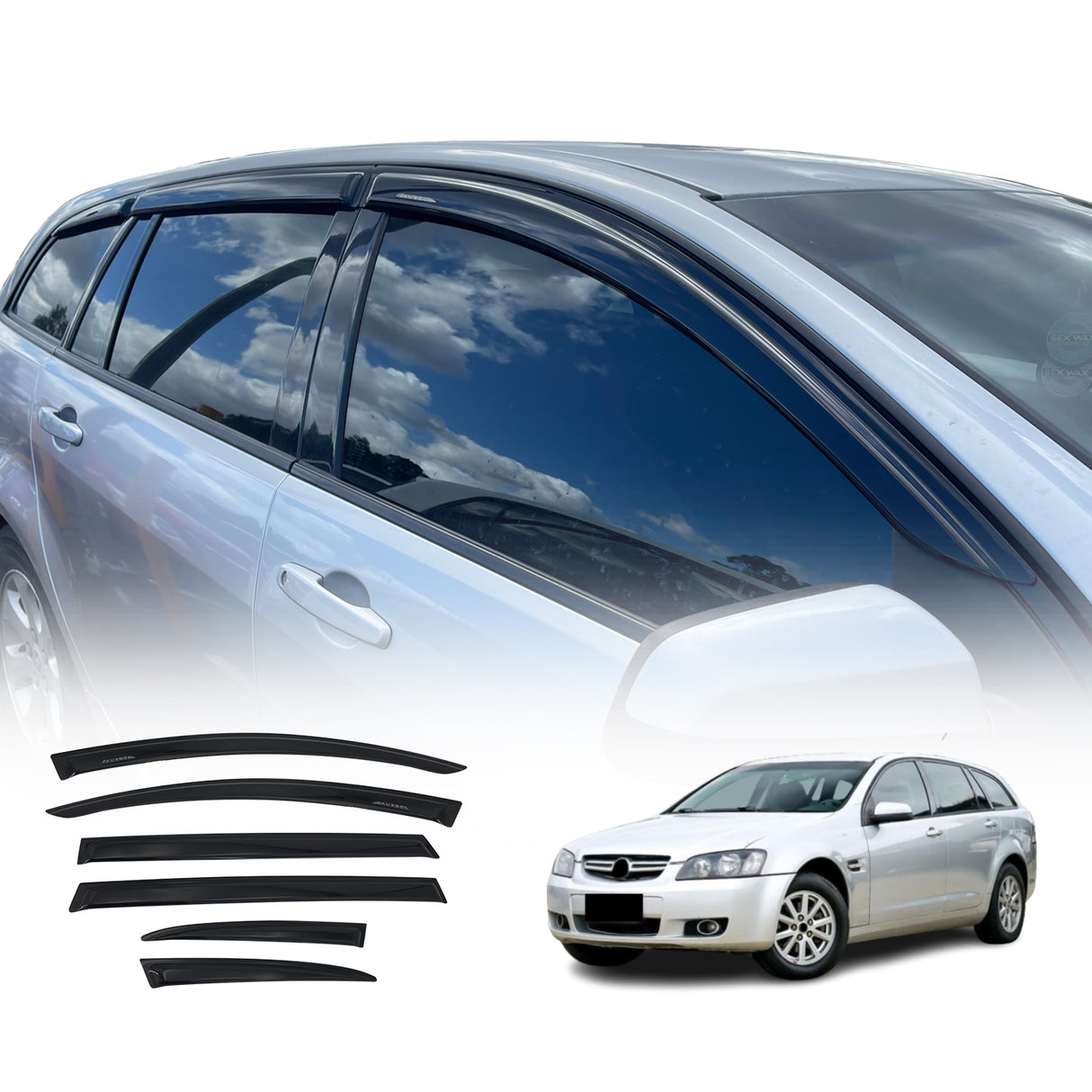 Luxury Weather Shields for Holden Commodore VE VF Wagon 6PCS