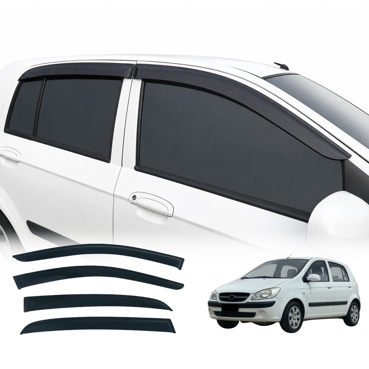 Weather Shields for Hyundai Getz 5 Doors 2002-2011