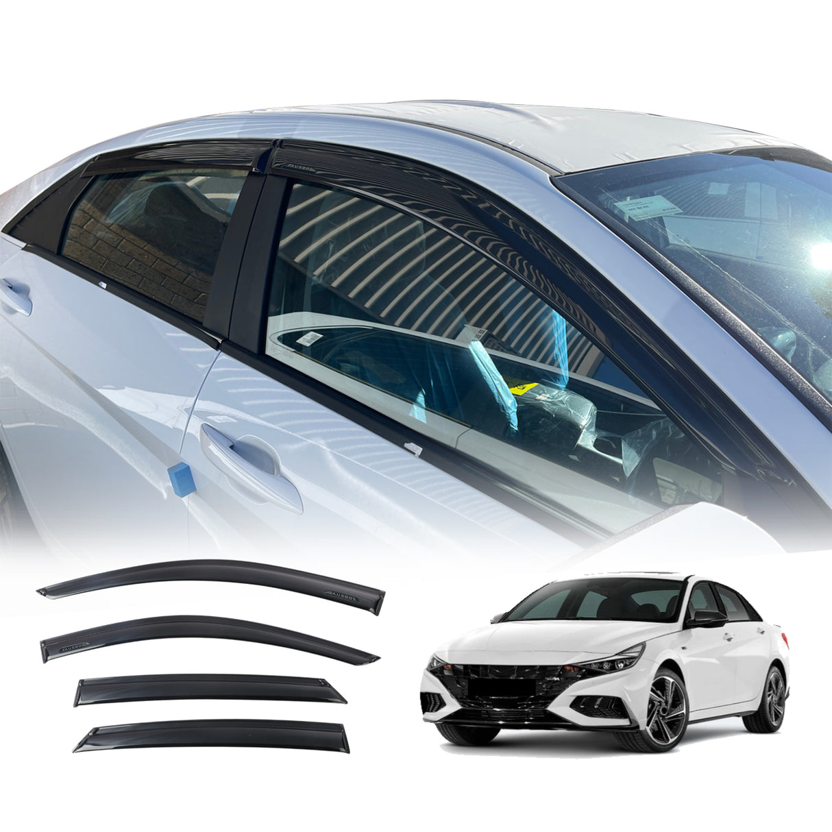 Luxury Weather Shields for Hyundai I30 Sedan 2020-Onwards