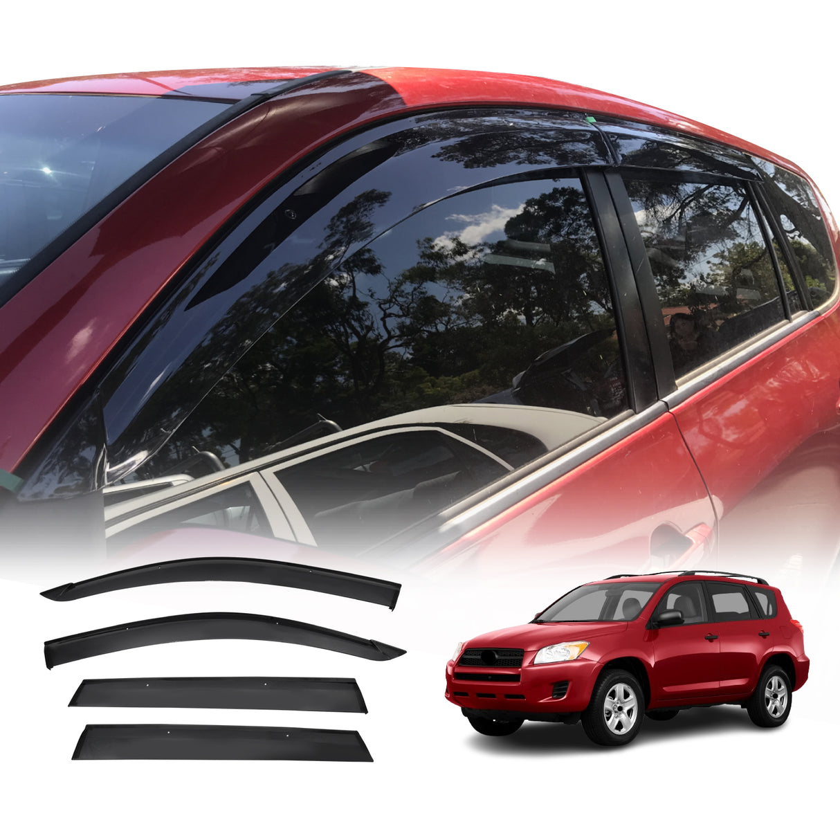 Injection Weather Shields for Toyota RAV4 2006-2012