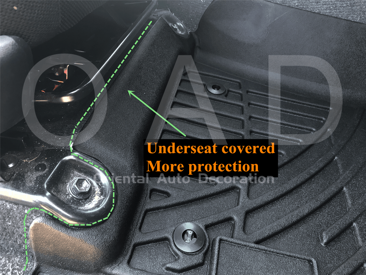 3D Car Floor Mats for Toyota Hilux Auto Single Cab 2015+