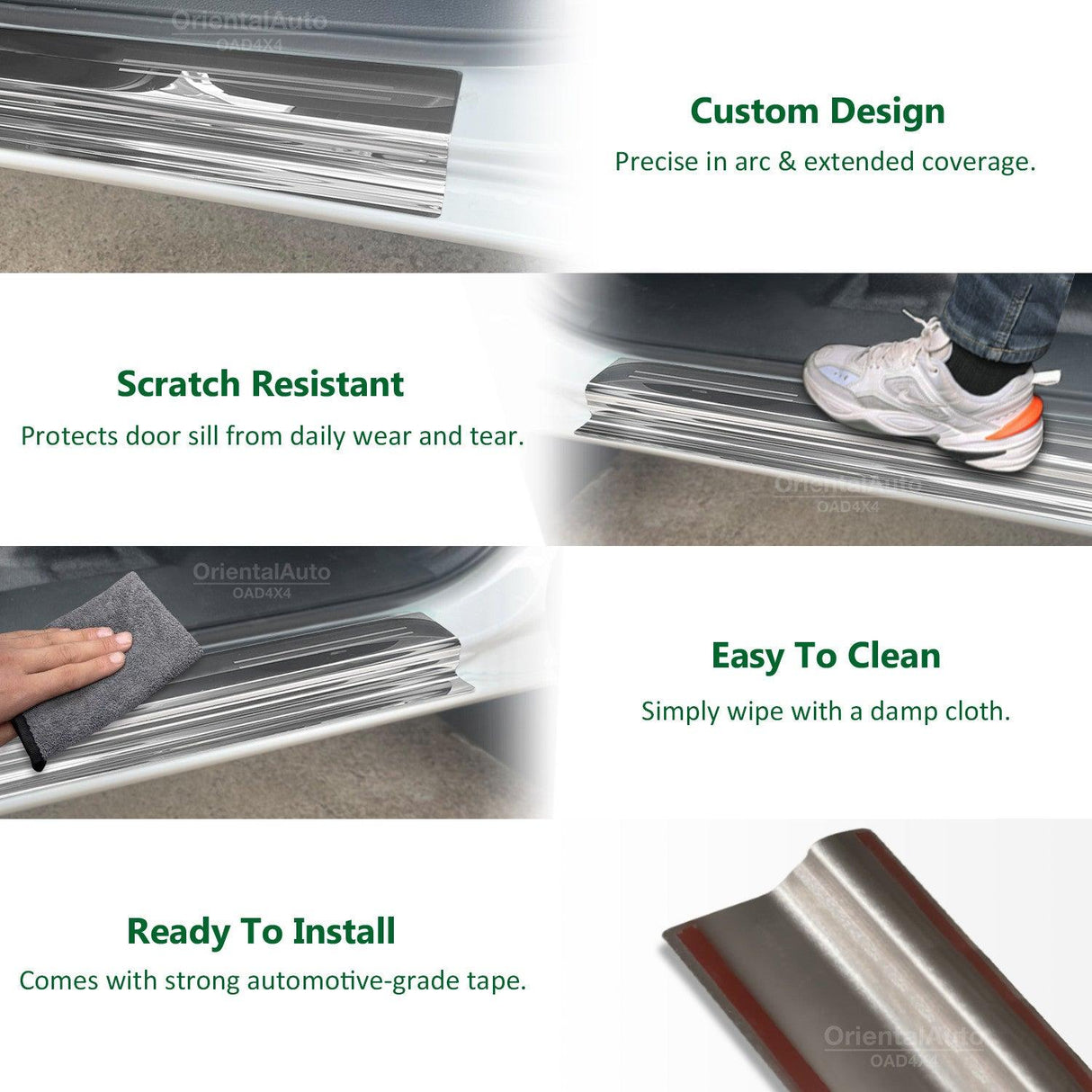 Stainless Door Sill Protector for Holden Colorado RG series Dual Cab 2012-2020