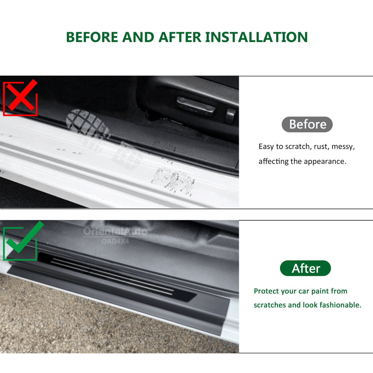 ABS Door Sill Protector for Toyota Hilux 2015-Onwards