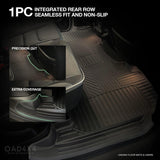 5D TPE Car Floor Mats for RAM 1500 DT Series Crew Cab 2020-2023