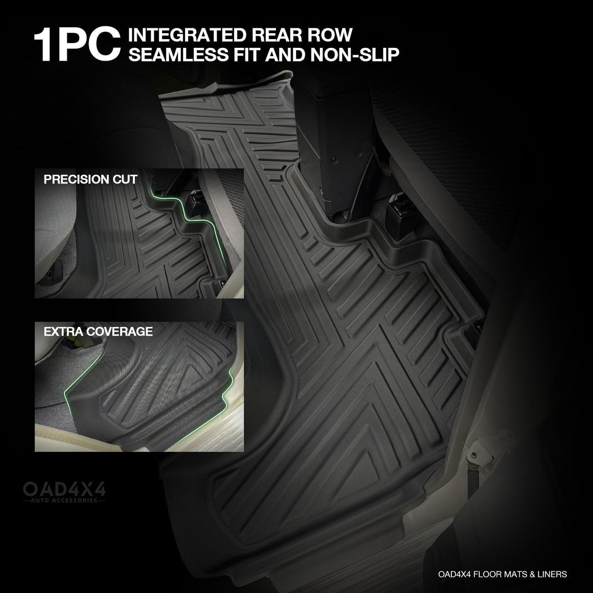5D TPE Car Floor Mats for Toyota Land Cruiser 79 Dual Cab 2012-Onwards