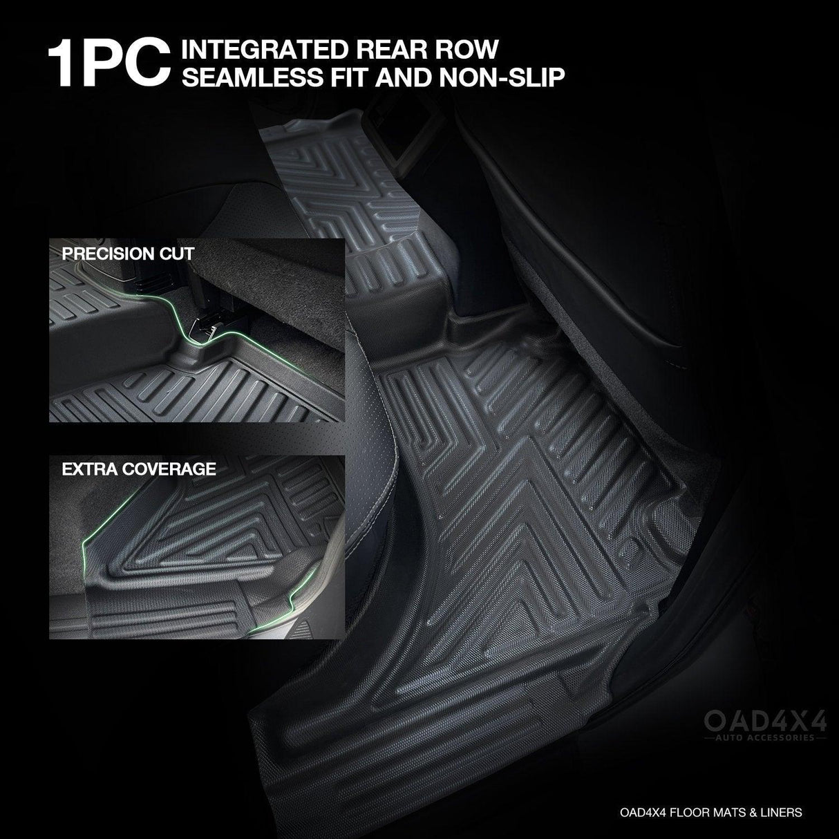 5D TPE Car Floor Mats for Holden Colorado RG Dual Cab 2012-2020