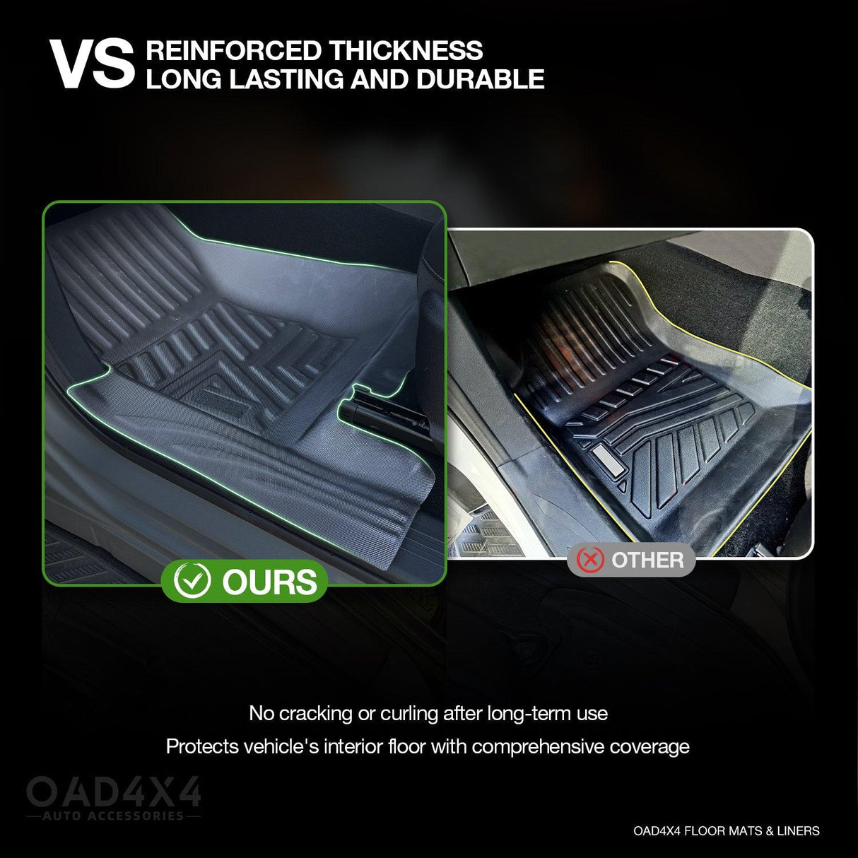 5D TPE Car Floor Mats for GWM Cannon Single Cab 2025-Onwards