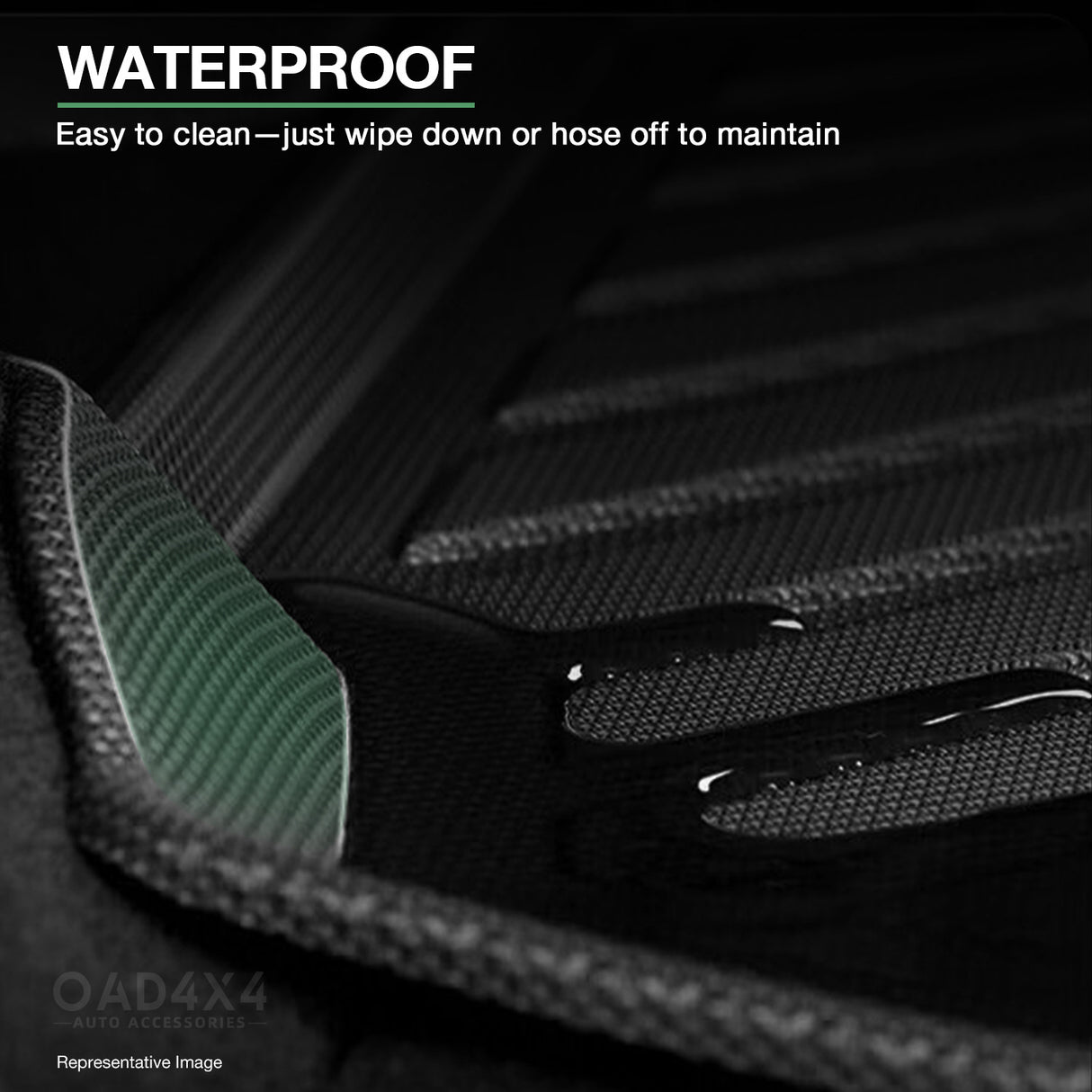 Boot Liner for Toyota Land Cruiser Prado 120 2003-2009 with Inner Rear Step Panel Covered