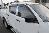 Weather Shields for Mitsubishi Triton Dual Cab 2006-2015