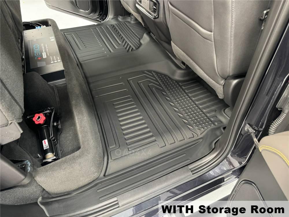 5D TPE Car Floor Mats for Chevrolet Silverado 1500 T1 Series 2020-Onwards