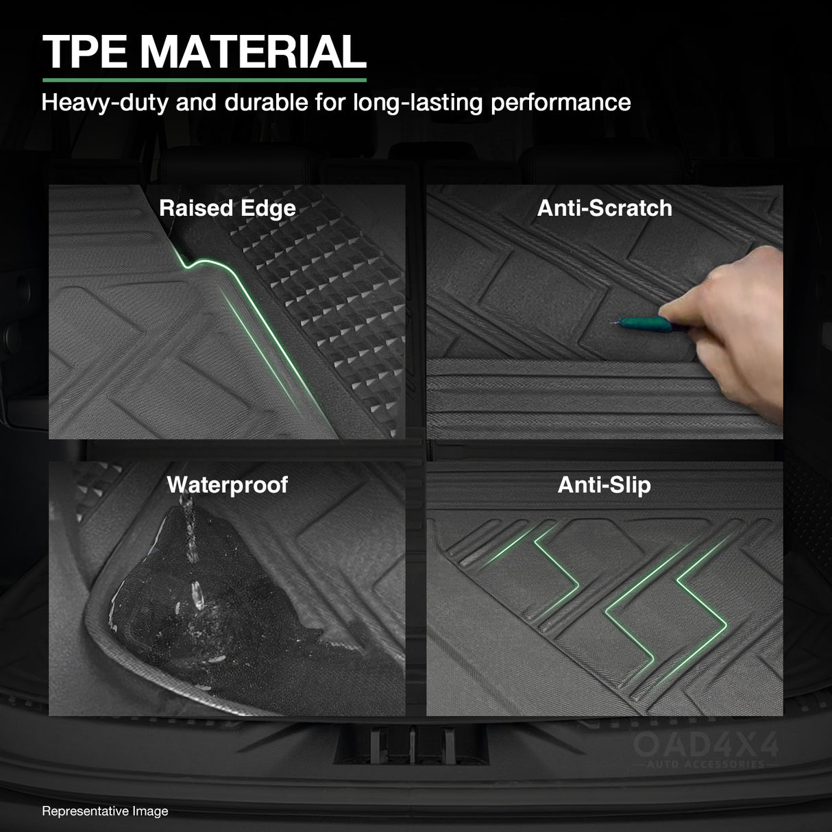 Boot Liner for Ford Everest Next-Gen 7 Seats 2022-Onwards