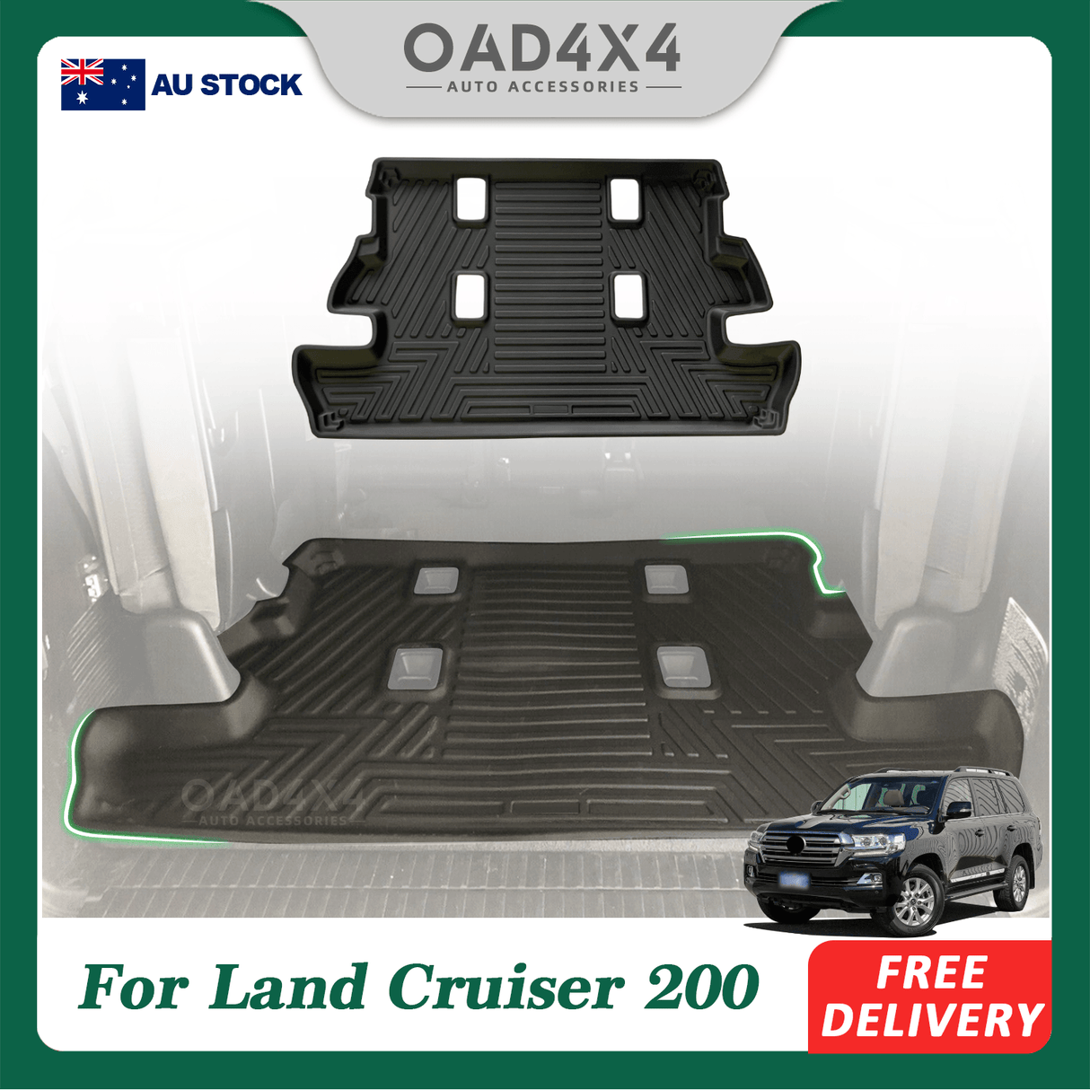 Boot Liner for Toyota Land Cruiser 200 Series 7 Seater 2007-2021