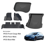 5D TPE Car Floor Mats for Tesla Model 3 2019-2023