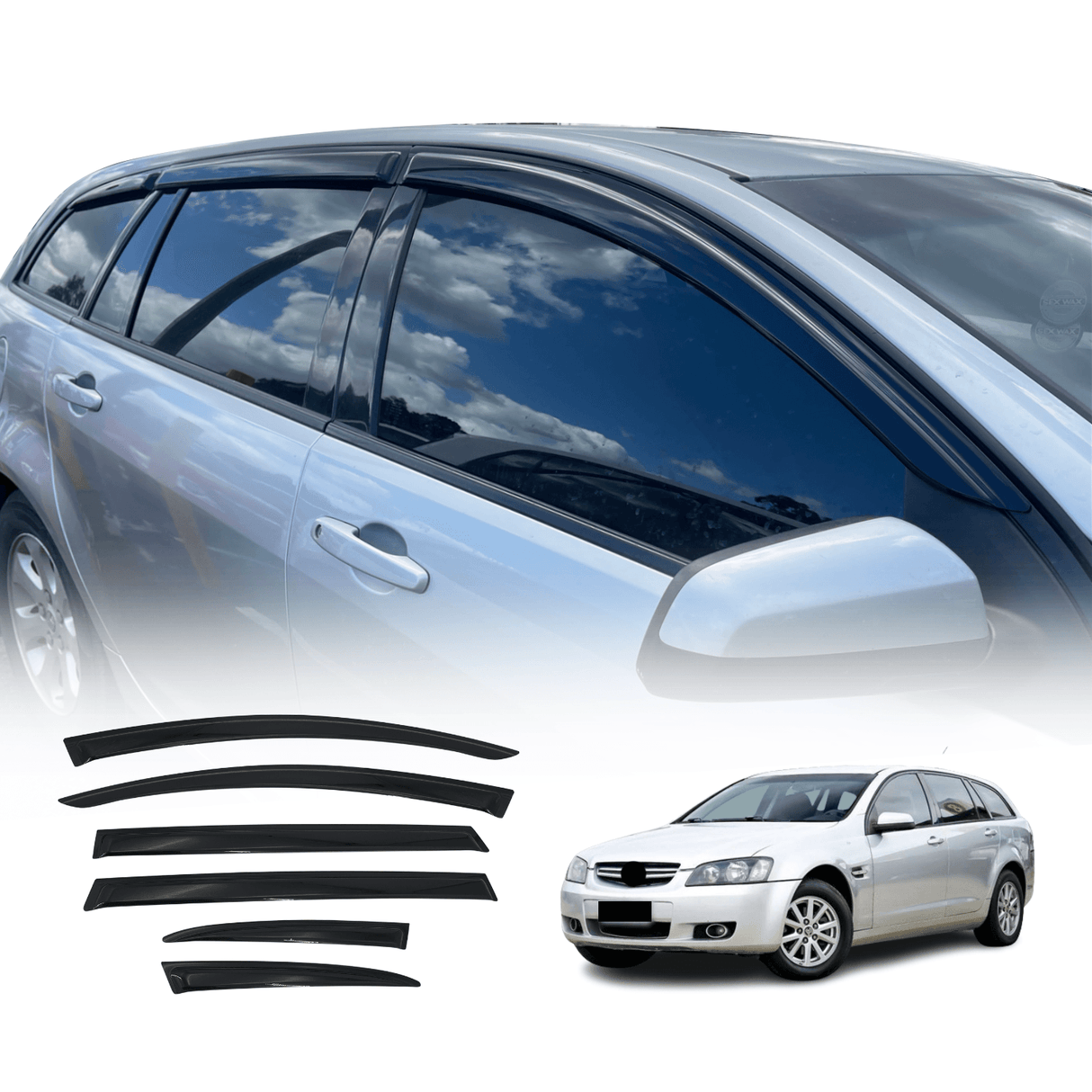 Luxury Weather Shields for Holden Commodore VE VF Wagon 6PCS