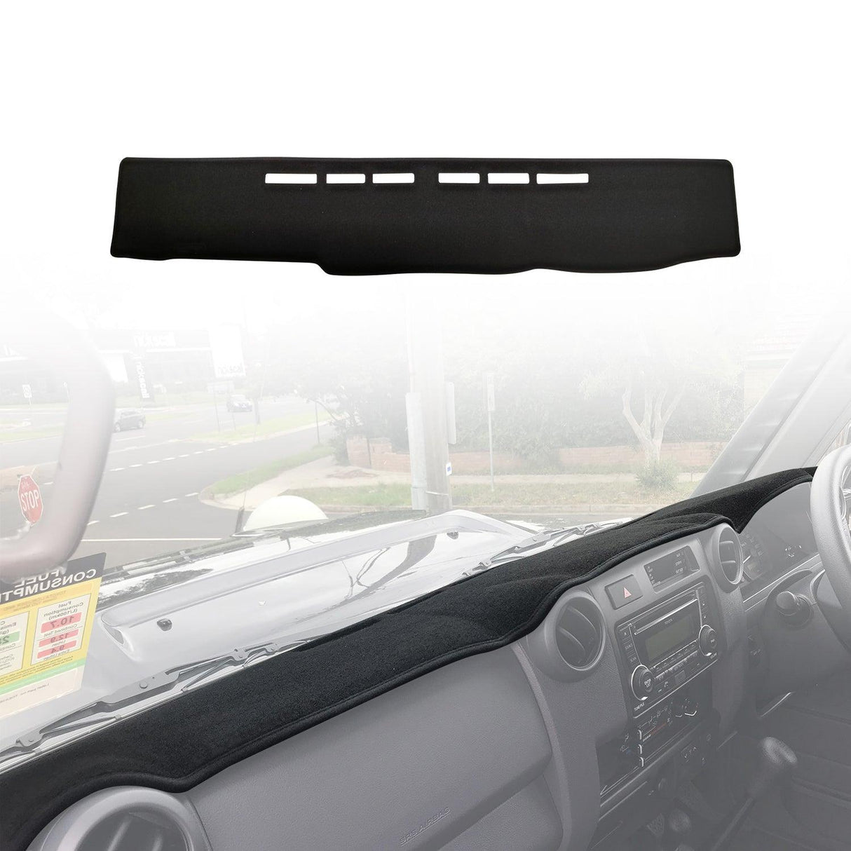 Car Dash Mat for Toyota Land Cruiser 70 76 78 79 Series 2009-2023