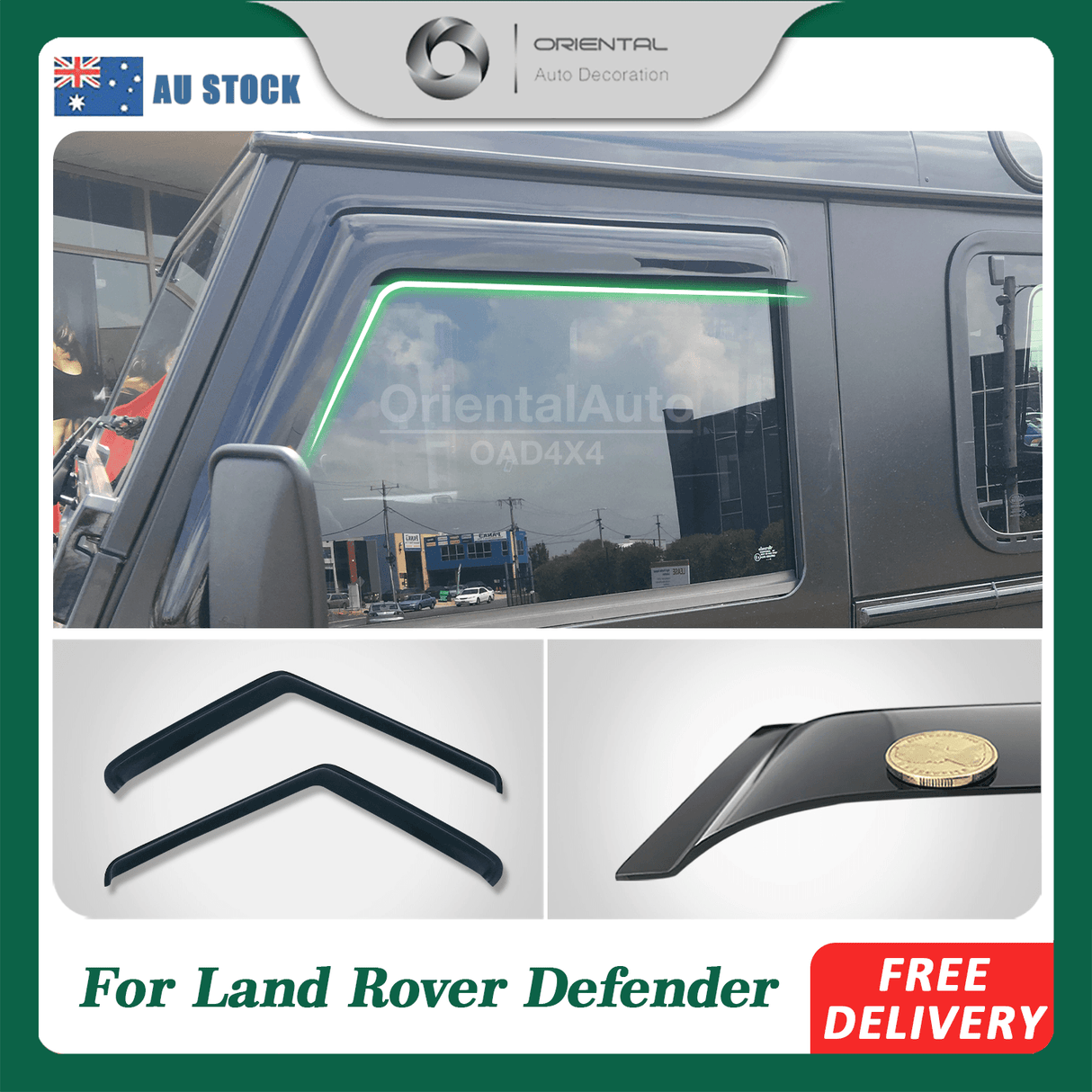 Weather Shields for Land Rover Defender 1993-2019 2PCS