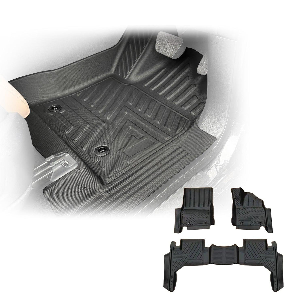 5D TPE Car Floor Mats for Toyota Land Cruiser 300 2021-Onwards