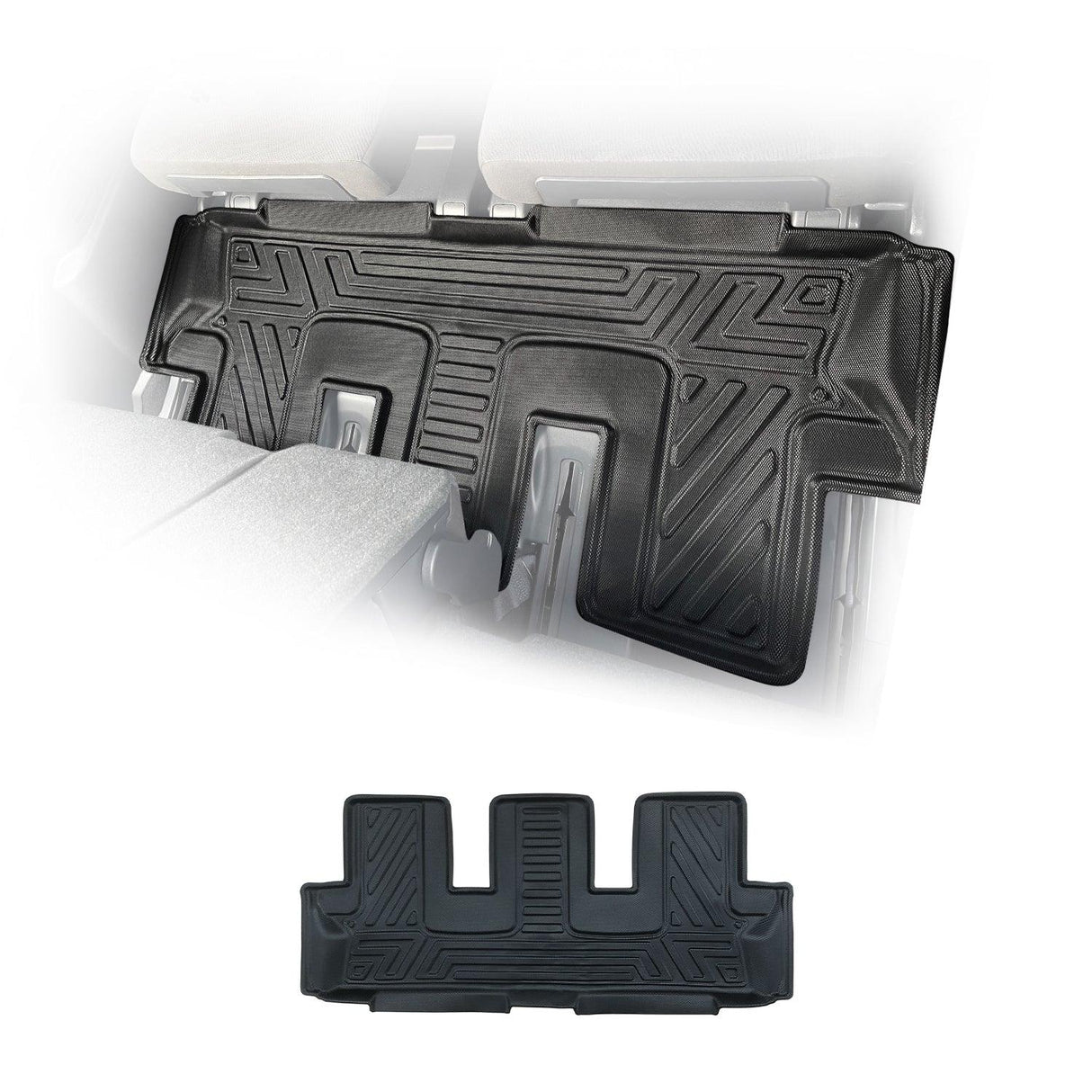 Third Row Car Floor Mats for Toyota Lnad Cruiser Prado 150 7 Seater 2009-2024