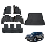 5D TPE Car Floor Mats for Toyota Land Cruiser Prado 150 Auto 7 Seats 2009-2024
