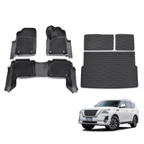 5D Double-Layer Car Floor Mats for Nissan Patrol Y62 2012-Onwards