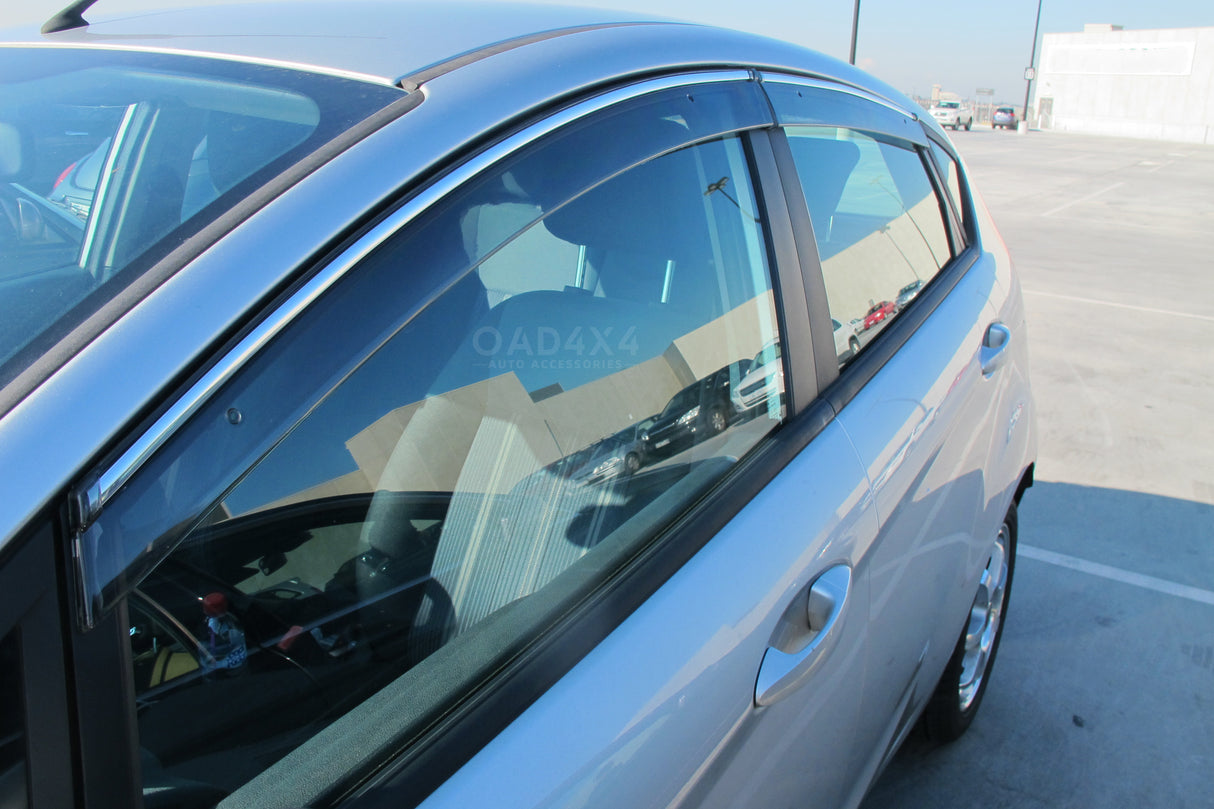 Stainless Edge Weather Shields for Ford Fiesta Hatch 2008-2019