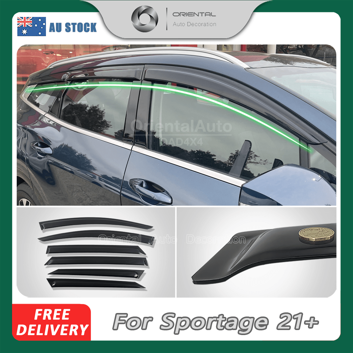 Weather Shields for KIA Sportage NQ5 Series 2021-Onwards 6PCS