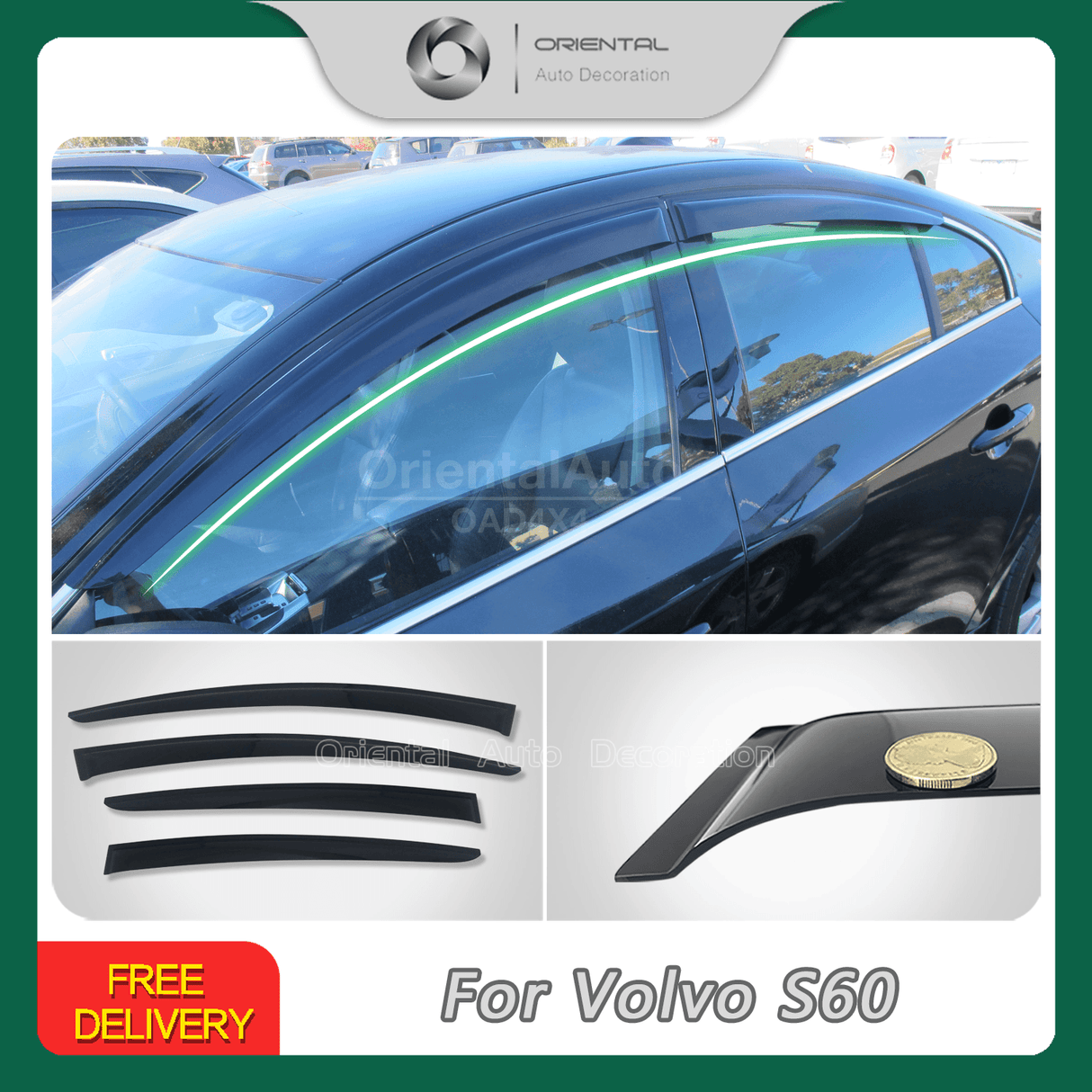 Weather Shields for Volvo S60 2010-2018