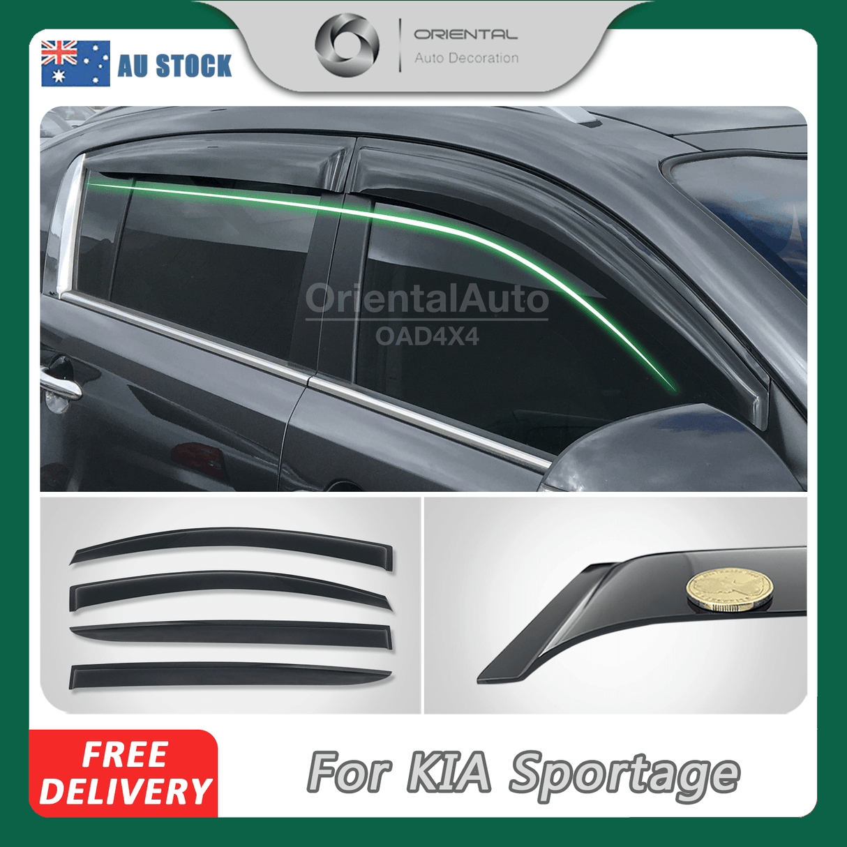 Weather Shields for KIA Sportage SL Series 2010-2015