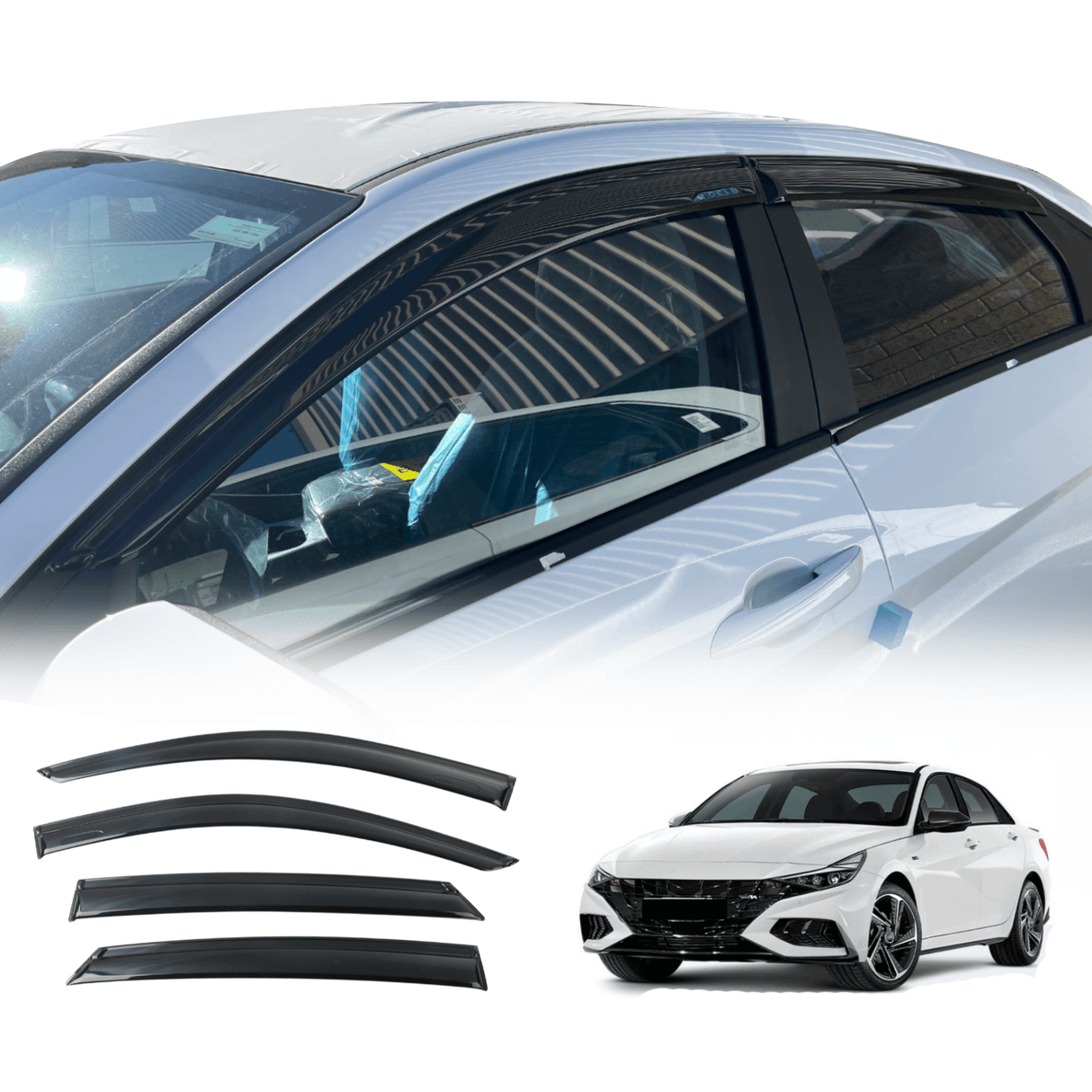 Luxury Weather Shields for Hyundai I30 Sedan 2020-Onwards