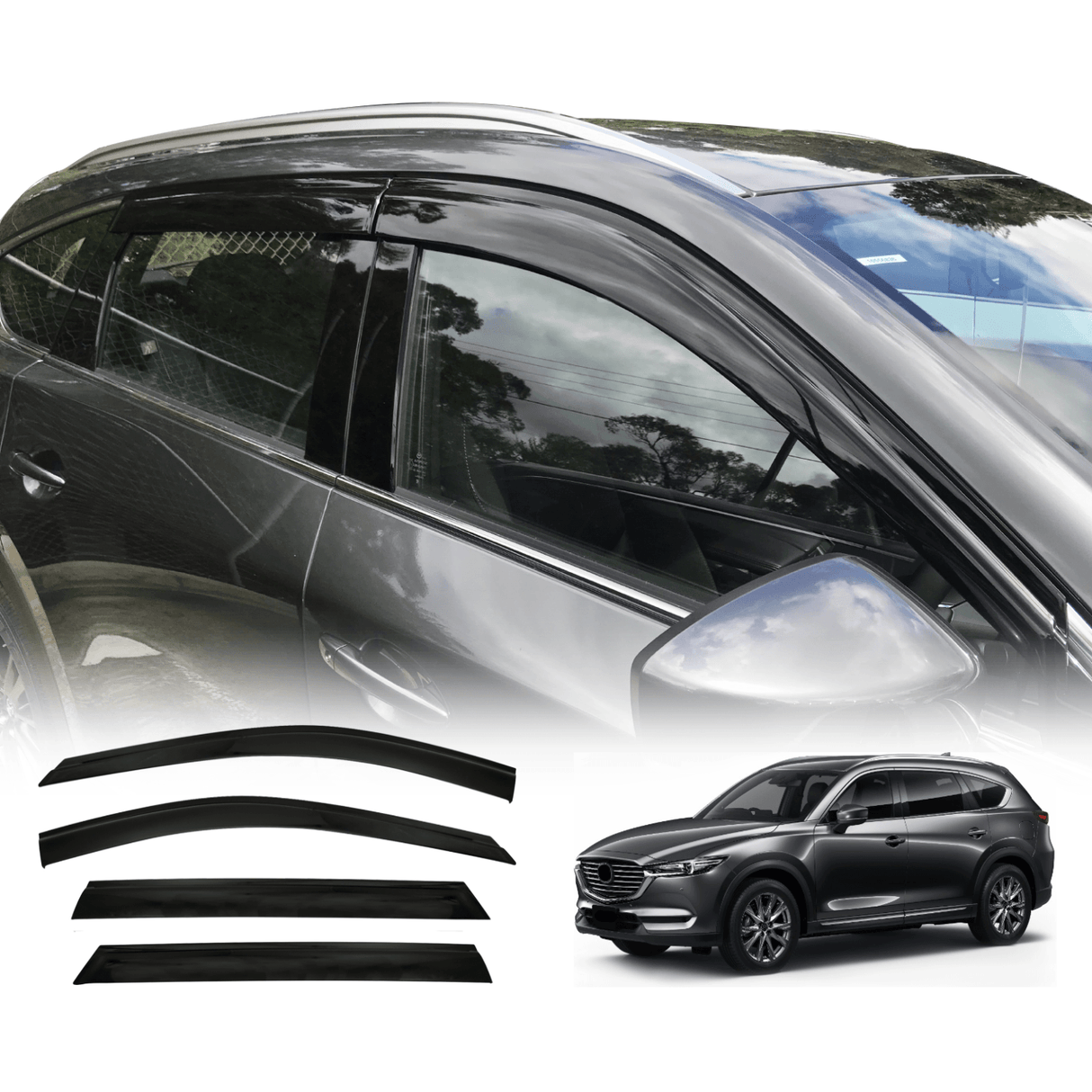 Injection Weather Shields for Mazda CX8 CX-8 2018-Onwards