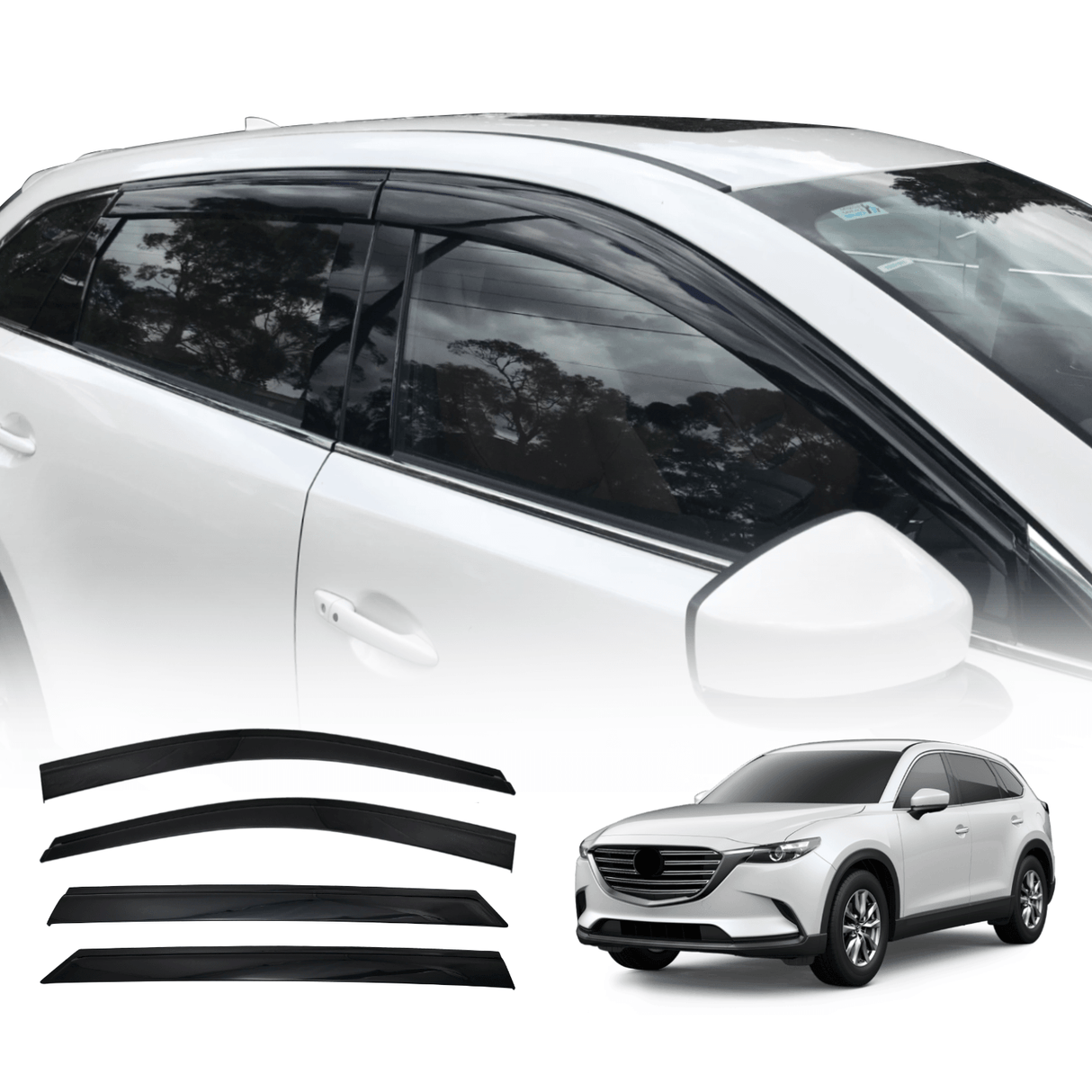 Injection Weather Shields for Mazda CX9 CX-9 2016-Onwards
