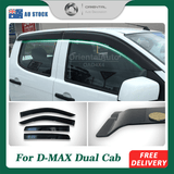 Injection Weather Shields for ISUZU D-MAX DMAX Dual Cab 2012-2020