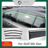 Chrome Edge Weather Shields for Volkswagen Golf 6th 2009-2013 MK6
