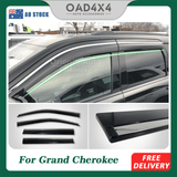 Stainless Edge Weather Shields for Jeep Grand Cherokee WK/WK2 2010-2021