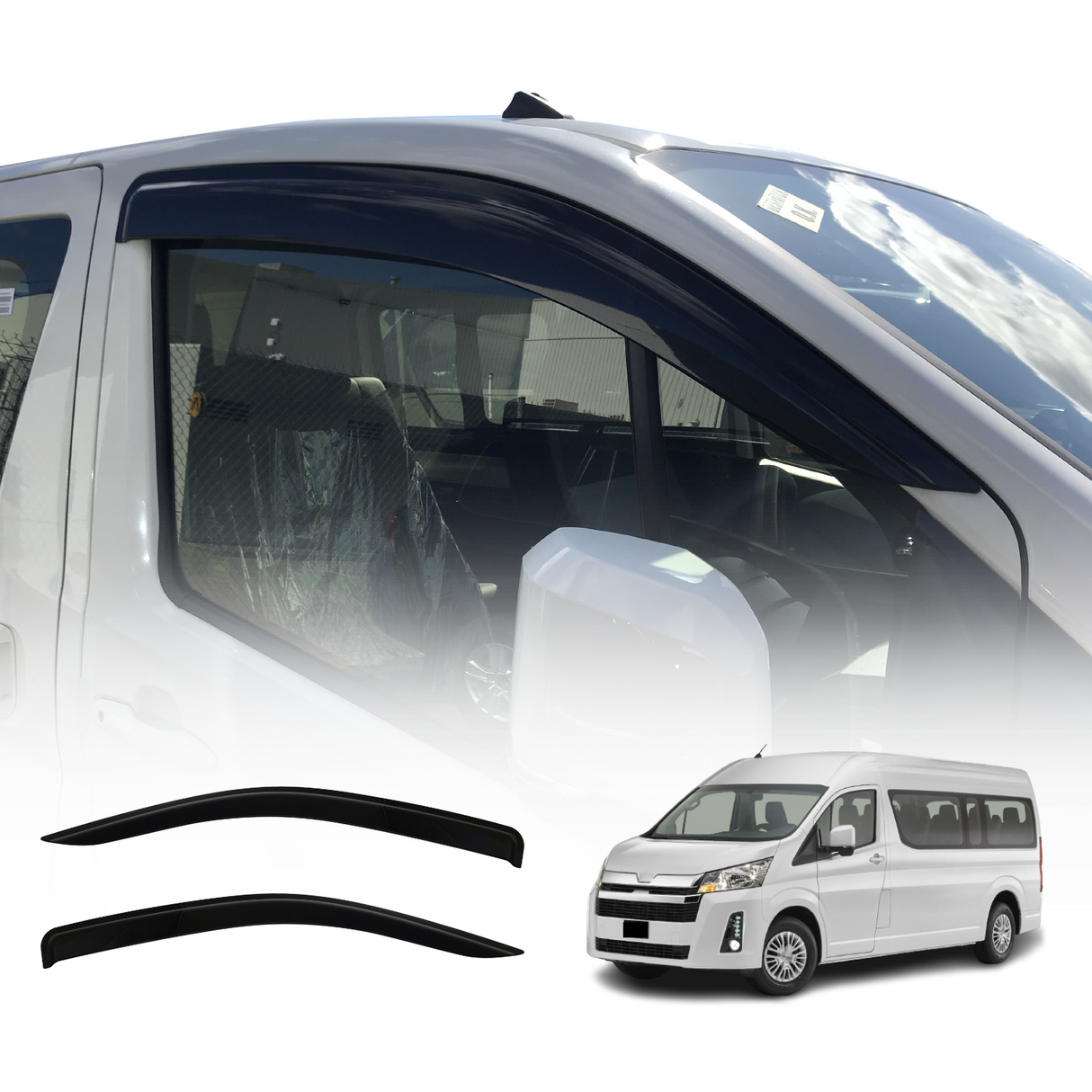 Injection Weather Shields for Toyota Hiace 2019-Onwards
