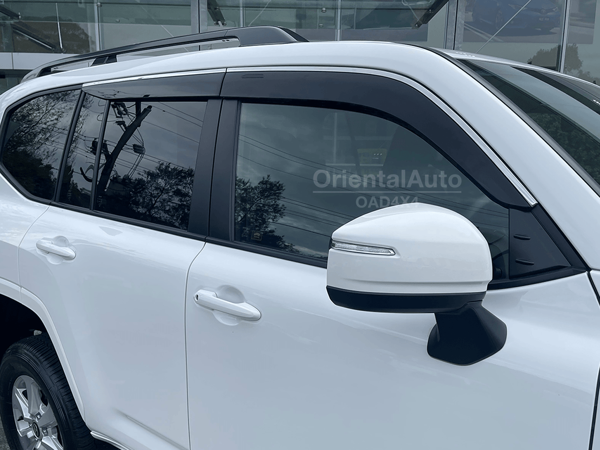 Stainless Edge Weather Shields for Toyota Land Cruiser 300 Series 2021-Onwards