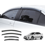 Chrome Edge Weather Shields for Mitsubishi Lancer CJ CF 2007-2017