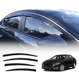 Stainless Edge Weather Shields for Mazda 3 Sedan BP 2019-Onwards