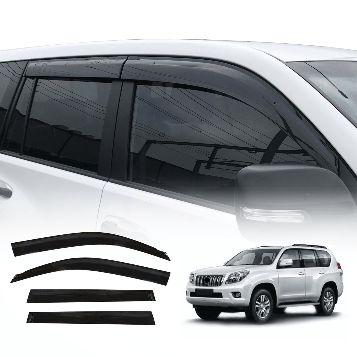 Injection Weather Shields for Toyota Land Cruiser Prado 150 2009-2024
