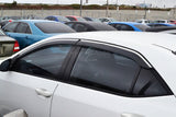 Stainless Edge Weather Shields for Toyota Corolla Sedan 2013-2019
