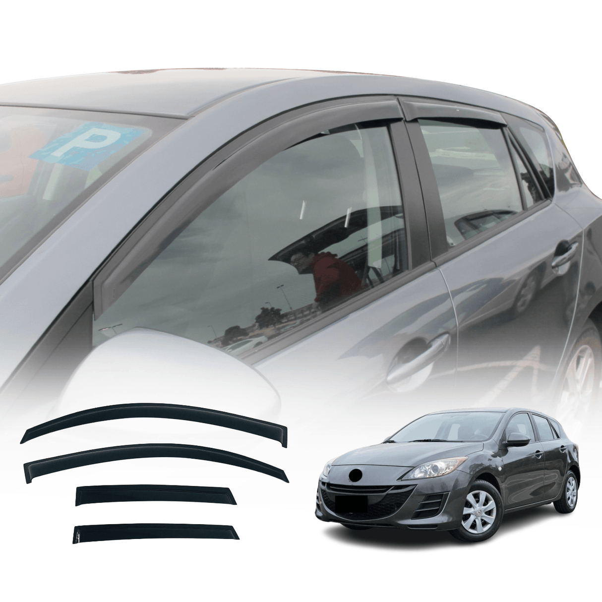 Weather Shields for Mazda 3 Hatch BL 2009-2013