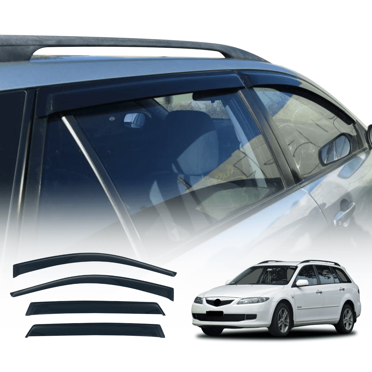 Weather Shields for Mazda 6 Wagon GY 2002-2008